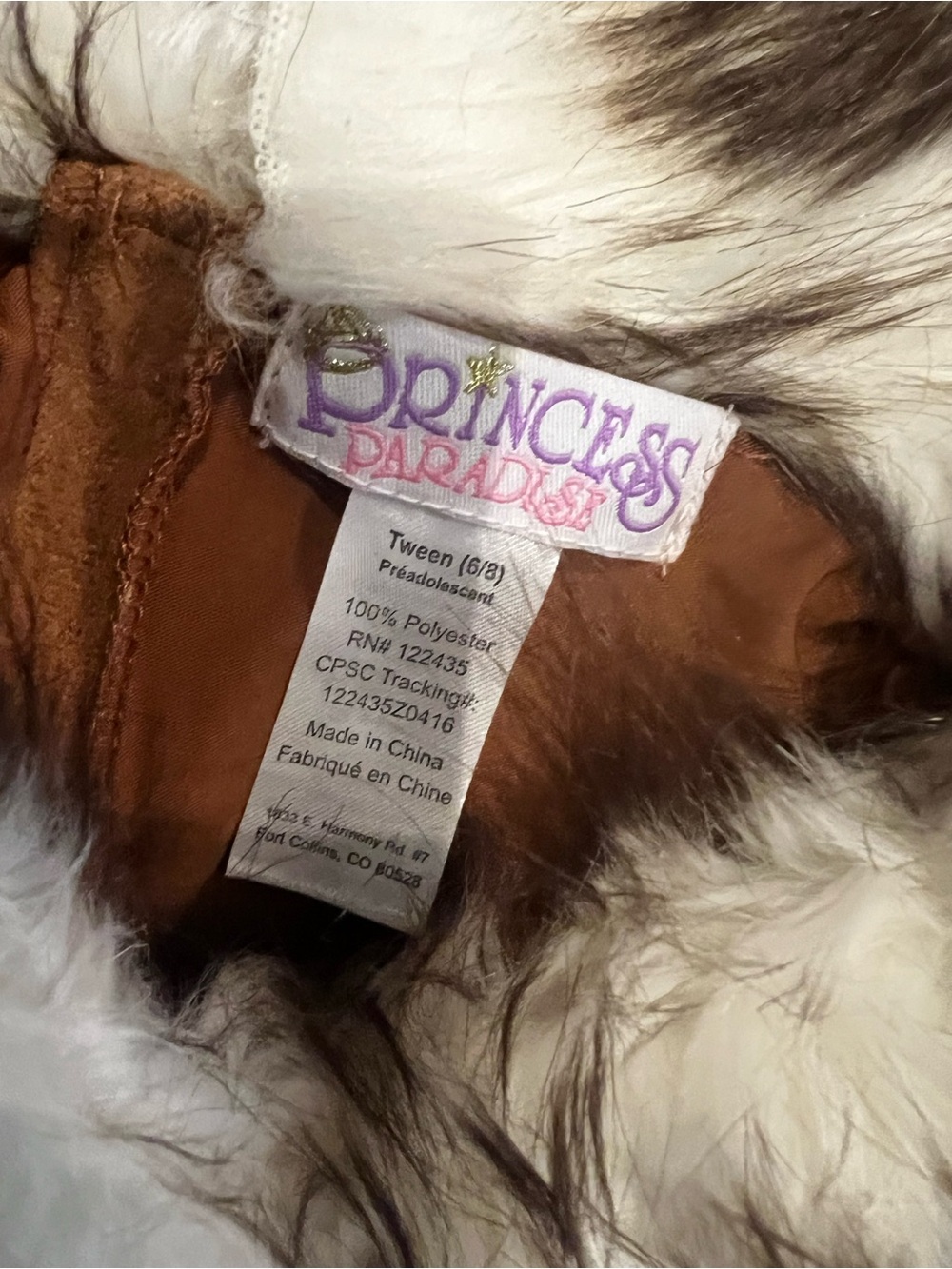 Princess Paradise Eagle Faux Fur. High quality costume